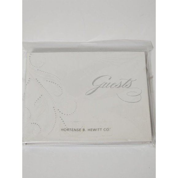 Hortense B. Hewitt Co. Swirl Dots White Wedding Guest Book - Picture 1 of 7